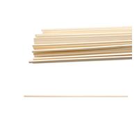 Hopzab 100PCS Natural Basswood Sticks, Unfinished Craft Wood Rods for Model Building, Lightweight & Durable for DIY Projects, 30.5X 0.3x0.3cm