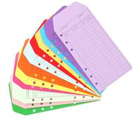 Hopzab 12 Color Budget Envelopes with Punch Hole - Thicker Cash Envelope System for Money Saving, Expense Tracker Budget Sheets, Savings Money Organizer, Family and Company Use