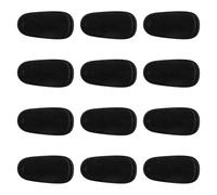 Hopzab 12PCS Black Non-Woven Fabric Glasses Eye Patches - Reusable Occlusion Therapy Aids for Amblyopia, Strabismus, and Lazy Eye Correction, 10.5x5.2cm