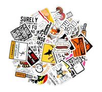 Hopzab 130 PCS Funny Meme Stickers - Waterproof PVC Vinyl Stickers for Adults Sarcastic, Snarky, and Dark Comedy Decals No Repeats for Laptop, Water Bottles and More