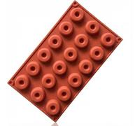 Hopzab 18-Cavity Mini Doughnut Mold - Non-Stick Silicone Donut Molds for Baking, DIY Cake, Biscuit, Muffin & Bagels, BPA-Free, Heat-Resistant, Reusable Baking Tray