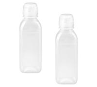 Hopzab 2 Pcs 300ml Condiment Squeeze Bottles, Leak Proof PP Plastic Bottles for Sauces, Syrups, Olive Oil, Dressings, with Silicone Valve, No Drip, Transparent Kitchen Oil Dispenser Bottle