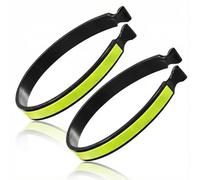 Hopzab 2 Pcs Bicycle Trouser Clips Powerful Reflective Cycling Trouser Clips Bicycle Safety Accessories Lightweight Bikes Cycling Equipment with Powerful Reflective Bands for Men Women Ankles
