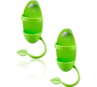 Hopzab 2 Pcs Bird Parrot Cuttlebone Holder with Perches,Plastic Feeding Racks for Birds,Cage Accessories for Parakeets,Budgies,Finches,Cockatiels,Fruit Vegetable Millet Container