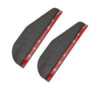 Hopzab 2 Pcs Car Rear View Mirror Rain Cover Cap Waterproof and Rainproof Smoke Guard Universal Side Wing Mirror Rain Eyebrow Protector,Thickened Carbon Fiber Texture,for Cars SUVs Trucks