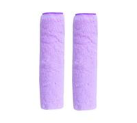 Hopzab 2 Pcs Faux Fur Seat Belt Covers, Soft Plush Shoulder Pads, Universal Car Strap Protector, Comfort Cushion for Shoulder and Neck, Warm Accessory for Girls, Daily Driving Travel Use, Purple