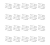 Hopzab 20 PCS White Roller Blind Chain Connectors Blind Window Safety Clips Plastic Vertical Roller Spare Parts Replacement for 4.5mm Rollers Roman and Vertical Blinds