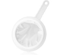 Hopzab 200 Mesh Kitchen Sieve Ultra-Fine Plastic Nylon Mesh Strainer Food Filter Net with Handle Hook for Seedless Jam Coffee Tea Juice Yogurt Soy Milk