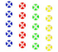 Hopzab 20PCS Sticky Balls, Target Game Accessory Set, Interactive Indoor Outdoor Play Toys, Safe Durable for Kids Family Fun (Red, Blue, Yellow, Green)