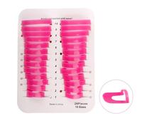 Hopzab 26 Pcs Reusable Nail Polish Protector Stencils, Anti-Spill Nail Art Tools for DIY Manicure, Cuticle Protection, Easy-to-Use Mess Saver