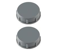 Hopzab 2Pcs 45mm Kitchen Sink Waste Pipe Blanking Cap, Leak-Proof Seal Drain Caps,Grey Female Threaded Blanking Plugs for Galley Bath Laundry Waste Pipes Kitchen Bath
