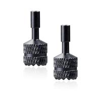Hopzab 2PCS Alloy Drone Controller Joysticks Thumb Rocker for DJI Mini 3 Pro, Detachable CNC Anodized Thumbsticks, Ergonomic Non-Skid Control Stick Replacements, Silver - 1.8x0.7x0.2cm
