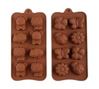 Hopzab 2PCS Animal & Insect Silicone Molds, 3D Reusable Candy, Chocolate, Jelly, Soap Molds Set, Food Grade Non-Stick for DIY Crafting, Pudding, Cakes