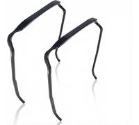 Hopzab 2PCS Curly Hair Headband, Large Square Plastic Hoop for Thick Hair, Invisible Hairstyle Fixing Tool, Sunglasses Headband, Unisex Hairband for Curly and Thick, Black