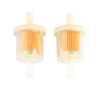 Hopzab 2PCS Inline Fuel Filter, 40 Micron Diesel Replacement Fuel Filter for Pipes, Compatible with Universal Motorcycle Scooter Lawnmower Generator