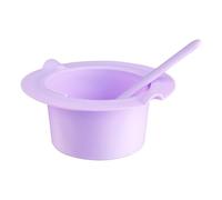 Hopzab 2PCS Silicone Wax Melt Pot and Stirring Rod Set, Heat-Resistant, Easy-Clean Waxing Replacement Bowl, Versatile Beauty Tool Kit for Home Salon Use
