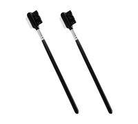 Hopzab 2PCS Stainless Steel Double-Sided Pet Grooming Comb - Efficient Tear Stain, Crust & Mucus Removal Tool for Dogs & Cats, 17cm Length