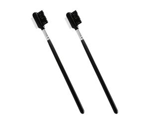 Hopzab 2PCS Stainless Steel Double-Sided Pet Grooming Comb - Efficient Tear Stain, Crust & Mucus Removal Tool for Dogs & Cats, 17cm Length