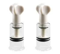 Hopzab 2PCS Vacuum Cupping Set for Pain Relief, Stress Reduction & Relaxation, Adjustable Suction Therapy for Breast & Nipple Stimulation, Home Use