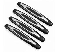 Hopzab 4 Pcs Car Door Edge Guard Strips-Anti-Scratch Bumper Protection Strips for Vehicle Front & Rear Doors,Universal Door Protectors for Cars&Trucks(Black)