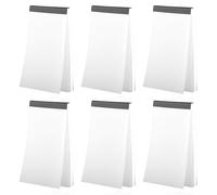 Hopzab 6 Pack Blank Notepads, 12.5x7.5cm Memo Pads for Planning and Notes, 300 Sheets White Paper for Office, School, or Personal Use, Smooth Writing Experience