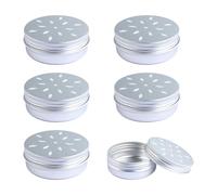 Hopzab 6 Pack Dog Scent Work Training Tins, Aluminum Nose Work Containers for Agility and Puppy Scent Training, Dog Odor Detection Tools