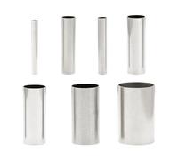 Hopzab 7 Piece Round Cookie Cutters, Stainless Steel Baking Set, Assorted Sizes for Dough, Clay, Fondant, Cake Decoration, Crafting Tools, Dishwasher Safe