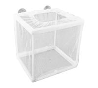 Hopzab Aquarium Fish Breeding Box with Suction Cups, Fry Hatchery Net, Isolation Tank for Small Fish & Guppy, Nylon Mesh Incubator for Shrimp and Newborn