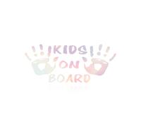Hopzab Baby On Board Sign, Strong Adhesive Car Window Sticker, Laser Engraved Safety Warning Decal, Reflective Reminder, Rear Seat Indicator, Compact Vehicle Accessory