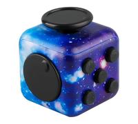 Hopzab Fidget Cube for Stress Relief, Anti-Anxiety Multi-Functional Toy with 6 Sides, Click Ball, Sensory Stress Reliever for Kids & Adults, Perfect for ADHD, Autism, Office,Classroom Use(Star Purple)
