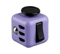 Hopzab Fidget Cube for Stress Relief, Anti-Anxiety Multi-Functional Toy with 6 Sides, Click Ball, Sensory Stress Reliever for Kids & Adults, Perfect for ADHD, Autism, Office ,Classroom Use(Purple)