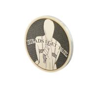 Hopzab Fun Head or Tail Coin, Acrylic Gag for Date Nights, Novelty Joke Item, Lively & Humorous Trick Prop(1PCS)
