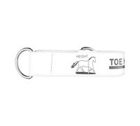 Hopzab Horse Measuring Tape, 2.5m PVC Double Scale for Accurate Height and Weight Assessment, Durable and Lightweight Animal Measurement Tool