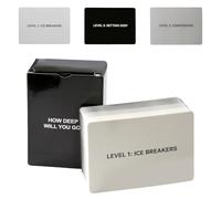 Hopzab How Deep Will You Go Card Game - Fun Conversation Starter with 99 Questions, Multiplayer Party Game for Adults, Family & Friends, Perfect for Social Gatherings, Road Trips & Vacations