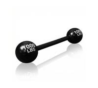 Hopzab Inflatable Dumbbell Toy, 105cm Black PVC Prop for Parties and Beach Fun, Safe and Durable Accessory