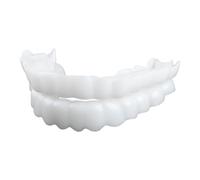 Hopzab Instant Veneers for Men and Women, Snap on Veneers & Clip in Fake Teeth, Whitening Dentures for Top & Bottom, Cosmetic Temporary Tooth Set for Bad Teeth, Regain Confident Smile