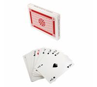 Hopzab Jumbo Playing Cards, 4 Times Size 17.5x12.5 cm Thick Cardstock Paper, Premium Quality Material for Party Games, Family Fun, Magic Tricks