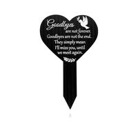 Hopzab Memorial Stake Marker, Waterproof Garden Cemetery Decoration Plaque, Lawn Yard Insert Card, Durable Remembrance Tribute, Weather Resistant Outdoor
