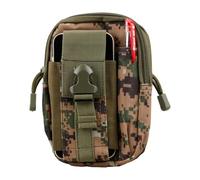 Hopzab Mountaineering Waist Bag, Molle Tactical Pouches, Compact Utility Belt Pouch, Belt Pouches for Men, Tactical Compass Phone Pouch, Waist Bag Suitable for Climbing,Sports,Camping(Jungle Digital)