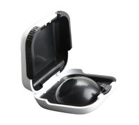 Hopzab Portable Waterproof Hearing Aid Case with Anti-Drop and Shockproof Protection, Durable Elastic Silicone Cushion, Compact Storage Box to Prevent Damage, Ideal for Elderly