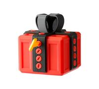 Hopzab Really Annoying 3D Printed Gift Box with Twist Storage, Funny Prank Box with Screws,Christmas & Birthday Gag Gift for Adults(Black,Red)