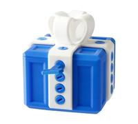 Hopzab Really Annoying 3D Printed Gift Box with Twist Storage, Funny Prank Box with Screws,Christmas & Birthday Gag Gift for Adults(White,Blue)