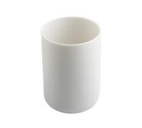 Hopzab Reusable Toothbrush Holder Cup, Unbreakable Plastic Tumbler for Bathroom, Portable Mouthwash & Drinking Cup, Vanity Countertop, 300ml (White)