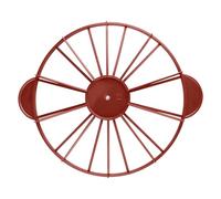 Hopzab Round Cake Portion Cutter, 10/12 Equal Slice Divider Marker, Coffee Brown ABS Baking Tool, 10.6 Inch Diameter for Even Serving