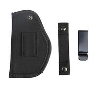 Hopzab Tactical Belt Holster for Concealed Carry, IWB/OWB Pistol Holster with Mag Pouch, Ambidextrous Design for Full Size & Subcompact Handguns, for Men/Women(Black)