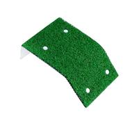 Hopzab Turtle Basking Platform, Floating Plastic Terrace with Ramp, Realistic Grass Turf, Suction Cups, Durable Aquatic Pet Accessory