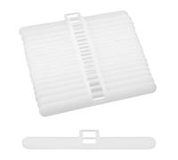 Hopzab Vertical Blinds Double Hole PVC Hanger Spare Parts for Top Hangers Bottom Weights and Bottom Chain Vertical Blind Replacement Slats Repair Accessories, 89mm (50 PCS)
