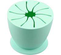 Hopzab Vinyl Weeding Scrap Collector Silicone Suction Cups for Vinyl Disposing Craft Sculpting Weeding,Manual Waste Collection Desktop Waste Bin(Green)