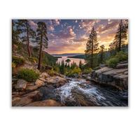 HOQIU Beautiful Wall Art Flowers in the forest canvas artwork for wall, art prints, For living room, bedroom, bathroom, dining room, painting and decor.(powder)-40x60cm Unframed