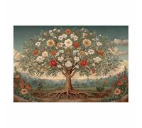 HOQIU Canvas Wall Art Floral Tree scenery Decor tree poster, landscape wall art, for Living Room Bedroom Bathroom.(Multicolor)-80x120cm Unframed